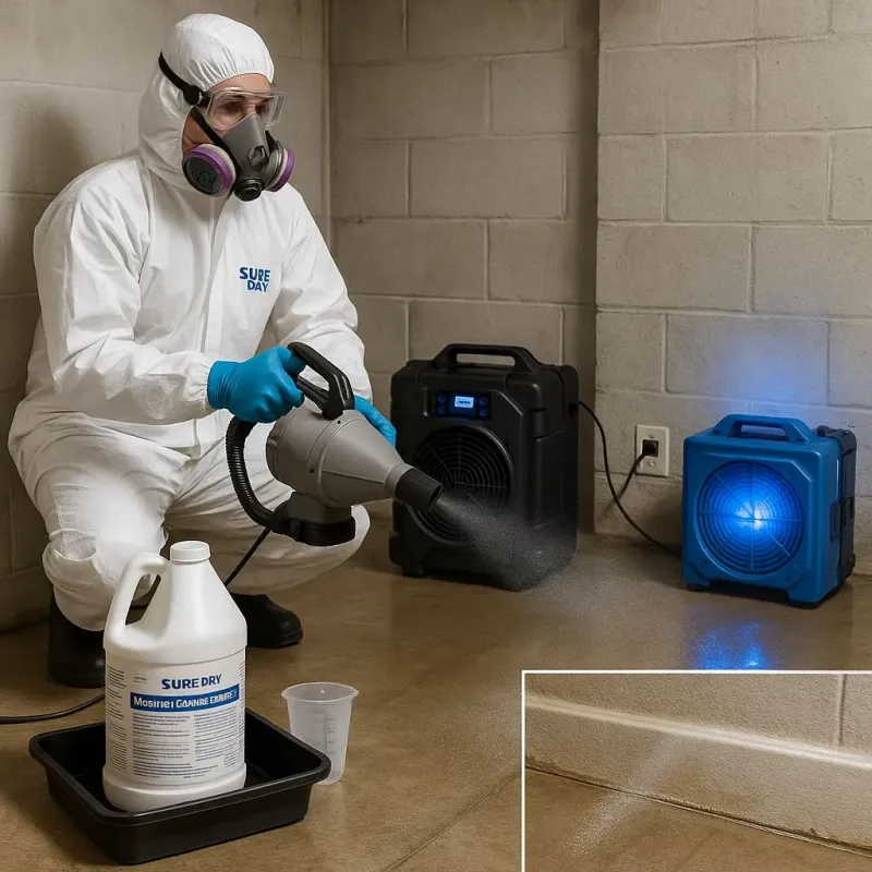 Sanitization and Odor Removal process in Emerson, NJ